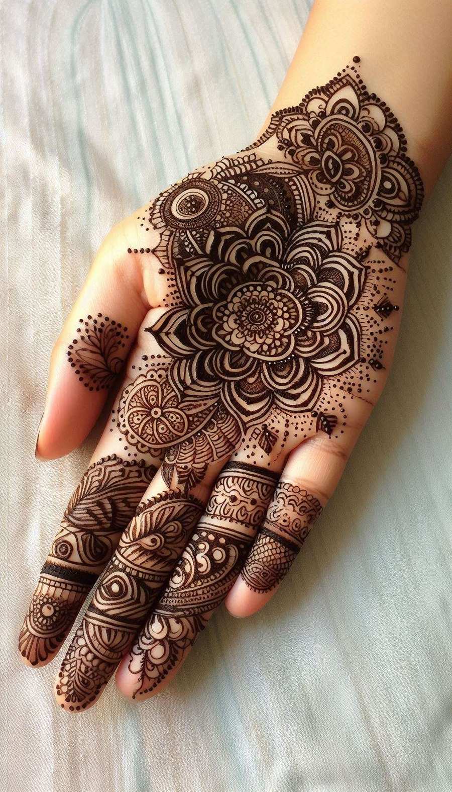 Peacock-inspired Mehndi Design For Special Occasions - Royalty Free Mehndi Design Image | Pngmagic Free Download Peacock-inspired Mehndi Design For Special Occasions - High Quality Mehndi Design Background