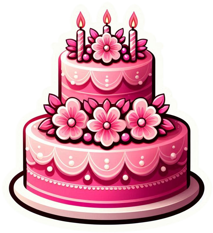Pink Birthday Cake Png For Download - Royalty Free Birthday Cake Image | Pngmagic Free Download Pink Birthday Cake Png For Download - High Quality Birthday Cake PNG Image