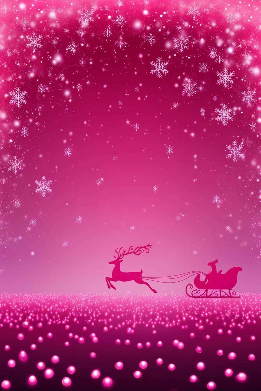 Pink Christmas Wallpaper With Snowflakes And Lights - Royalty Free Pink Christmas Wallpaper Image | Pngmagic Free Download Pink Christmas Wallpaper With Snowflakes And Lights - High Quality Pink Christmas Wallpaper Background