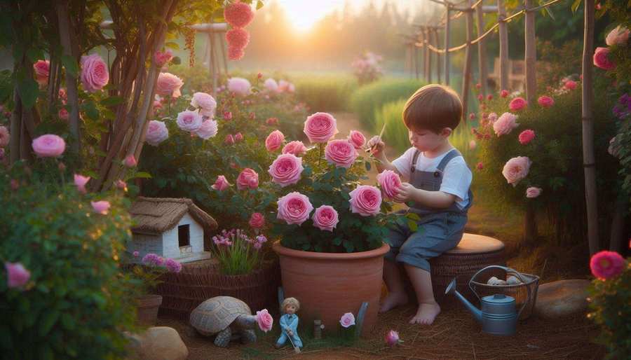 Play Area For Small Kids In A Rose Garden Park - Royalty Free Small Kids Playing Garden Park Parents Image | Pngmagic Free Download Play Area For Small Kids In A Rose Garden Park - High Quality Small Kids Playing Garden Park Parents Background