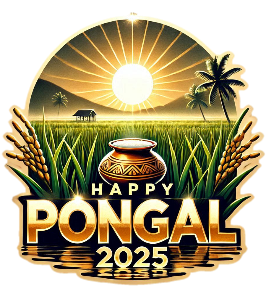 Free Download Pongal Holiday Backgrounds Png For Projects - High Quality Happy Pongal Holiday And Wishes PNG PNG Image