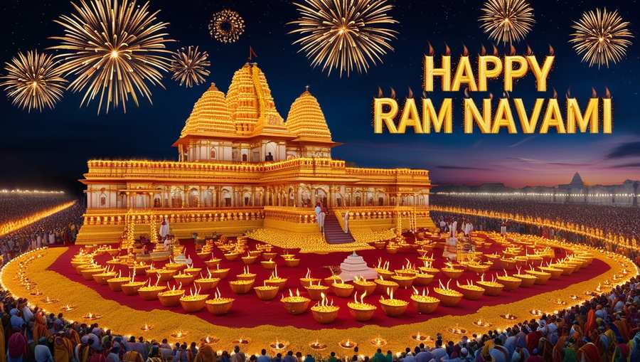 Ram Navami Golden Temple Ayodhya Pictures - Royalty Free Happy Ram Navami Image | Pngmagic Free Download Ram Navami Golden Temple Ayodhya Pictures - High Quality Happy Ram Navami Background