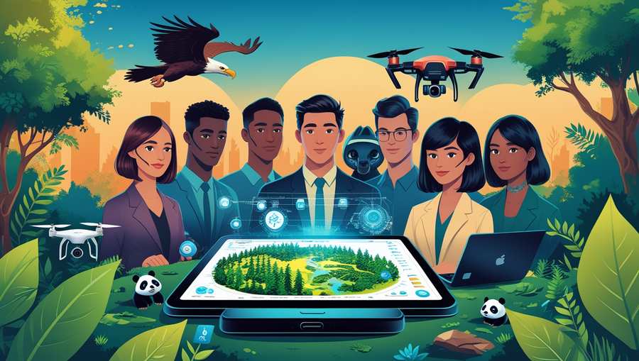 Free Download Role Of Technology In Forest Conservation And Monitoring - High Quality World Forest Day Background