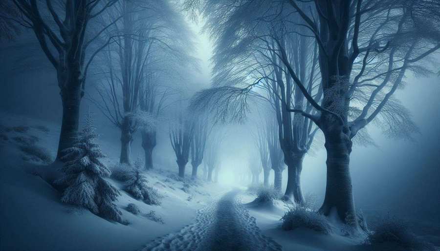 Romantic Winter Wallpapers With Foggy Paths - Royalty Free Winter Wallpaper Image | Pngmagic Free Download Romantic Winter Wallpapers With Foggy Paths - High Quality Winter Wallpaper Background