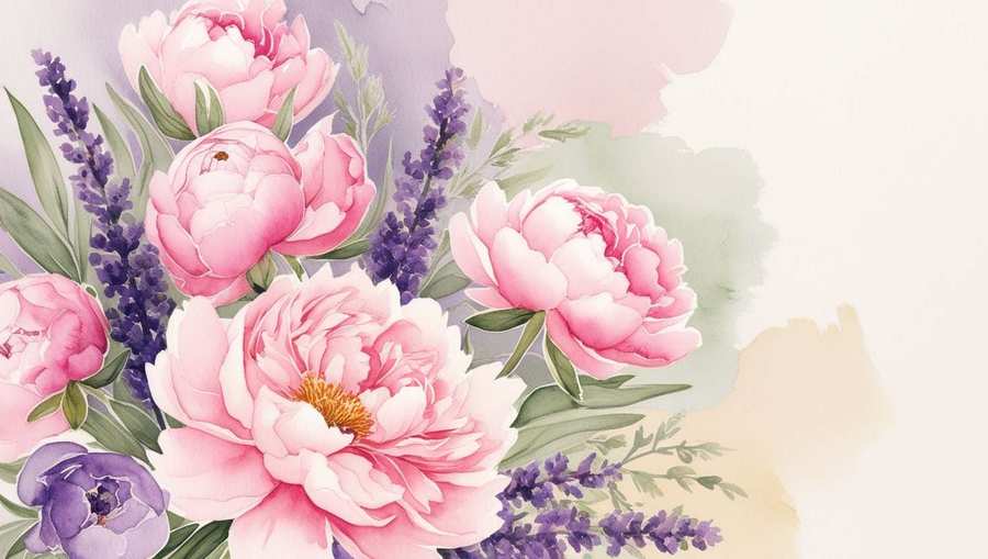 Rose Watercolor Flower Wallpaper In Full Hd - Royalty Free Watercolor Flower Image | Pngmagic Free Download Rose Watercolor Flower Wallpaper In Full Hd - High Quality Watercolor Flower Background