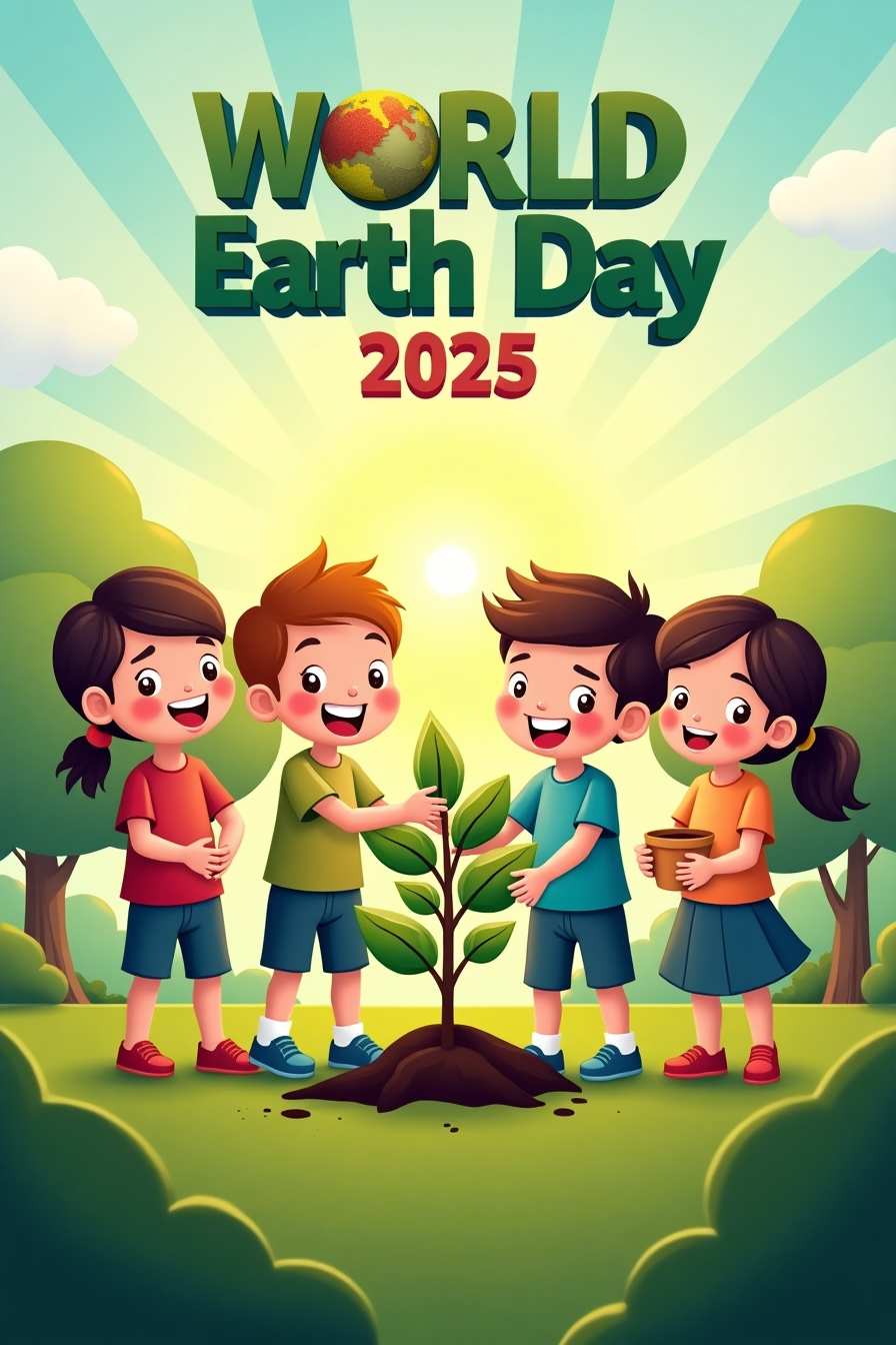 Free Download Save Earth Poster For School Competition - High Quality World Earth Day 2025 Background