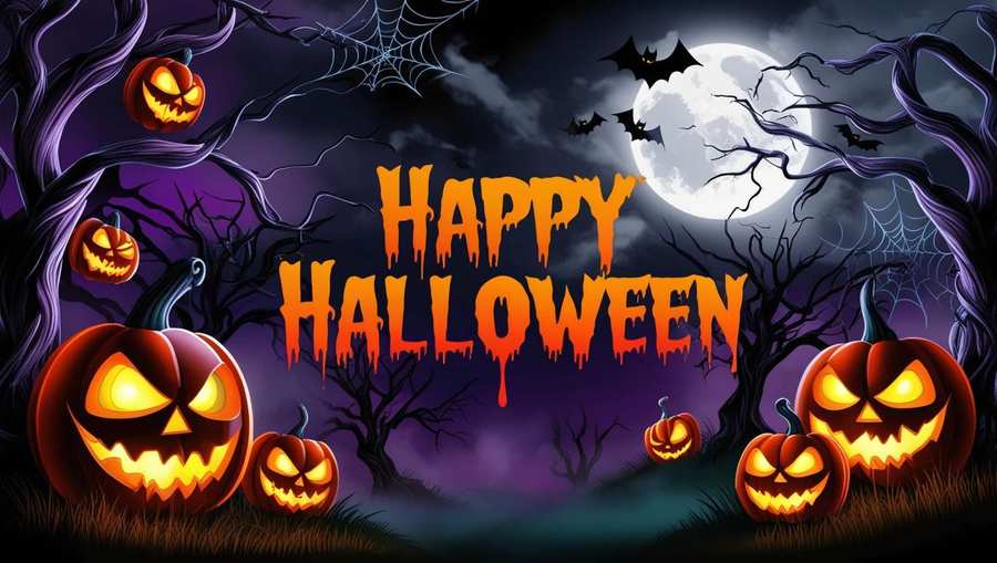 Scary Halloween Party Invitation E-cards - Royalty Free Happy Halloween Image | Pngmagic Free Download Scary Halloween Party Invitation E-cards - High Quality Happy Halloween Background