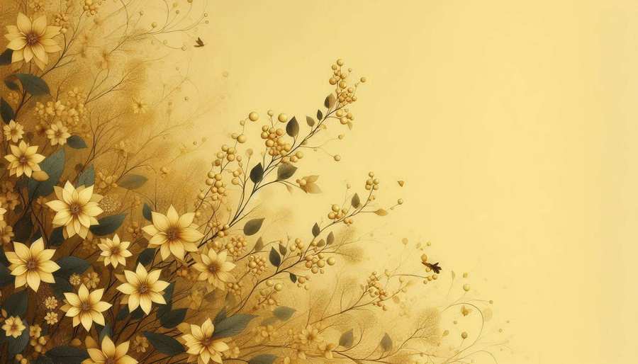 Scenic Light Yellow Background With Flower - Royalty Free Light Yellow Background Image | Pngmagic Free Download Scenic Light Yellow Background With Flower - High Quality Light Yellow Background Background