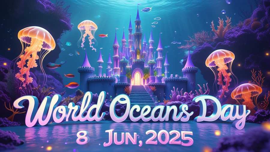 Sea Creatures Image For Awareness - Royalty Free World Oceans Day Image | Pngmagic Free Download Sea Creatures Image For Awareness - High Quality World Oceans Day Background