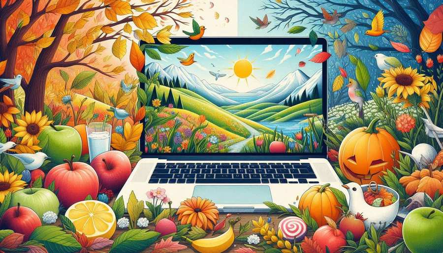 Free Download Seasonal Laptop Background Images For Spring, Summer, Fall, And Winter - High Quality Laptop Background Background