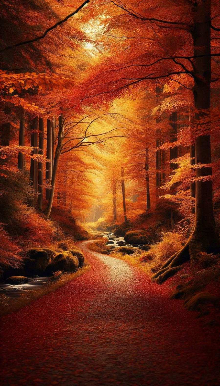 Serene Autumn Background Wallpaper For Eco Blogs - Royalty Free Autumn Background Image | Pngmagic Free Download Serene Autumn Background Wallpaper For Eco Blogs - High Quality Autumn Background Background