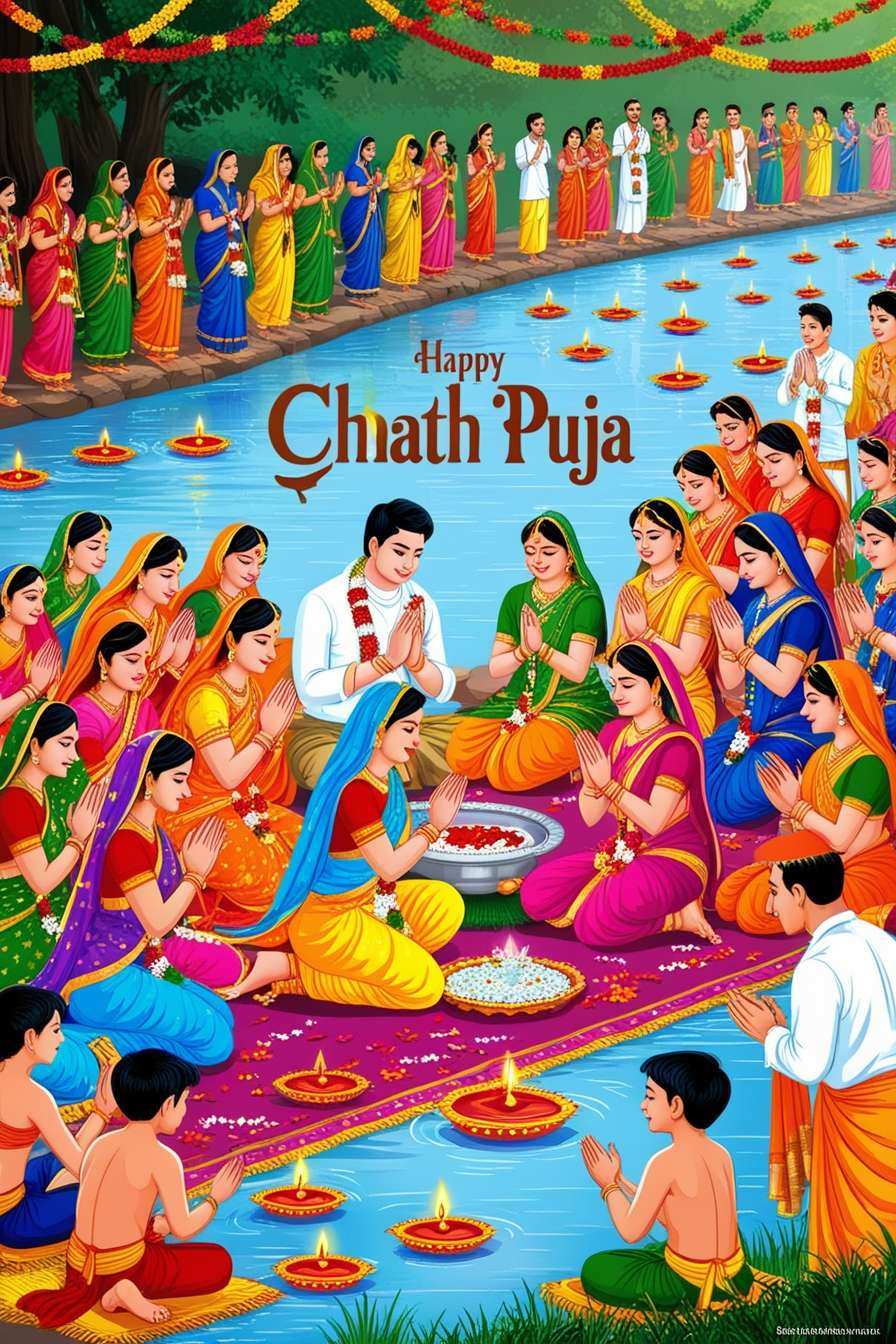 Shareable Happy Chhath Puja Graphics For Family - Royalty Free Happy Chhath Puja Image | Pngmagic Free Download Shareable Happy Chhath Puja Graphics For Family - High Quality Happy Chhath Puja Background