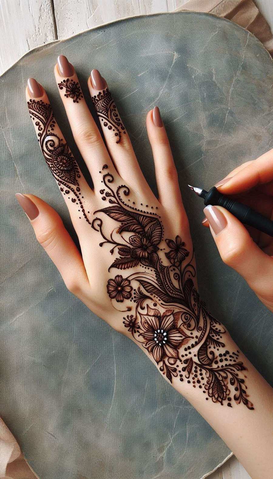 Simple Mehndi Design For Beginners - Royalty Free Mehndi Design Image | Pngmagic Free Download Simple Mehndi Design For Beginners - High Quality Mehndi Design Background