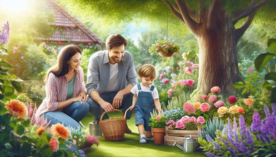 Small Kids Playing In A Garden Park With Parents - Royalty Free Small Kids Playing Garden Park Parents Image | Pngmagic Free Download Small Kids Playing In A Garden Park With Parents - High Quality Small Kids Playing Garden Park Parents Background