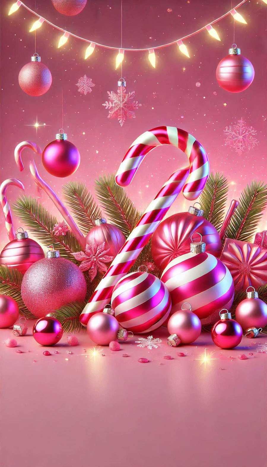 Soft Pastel Pink Christmas Wallpaper For Holiday Season - Royalty Free Pink Christmas Wallpaper Image | Pngmagic Free Download Soft Pastel Pink Christmas Wallpaper For Holiday Season - High Quality Pink Christmas Wallpaper Background