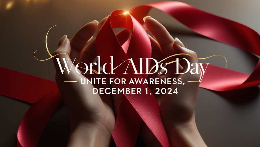 Stylish Red Ribbon Images For World Aids Day - Royalty Free World AIDS Day Image | Pngmagic Free Download Stylish Red Ribbon Images For World Aids Day - High Quality World AIDS Day Background