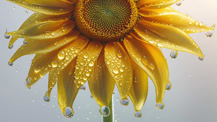 Sunflower Digital Art With White Background - Royalty Free Sunflower Background Image | Pngmagic Free Download Sunflower Digital Art With White Background - High Quality Sunflower Background Background