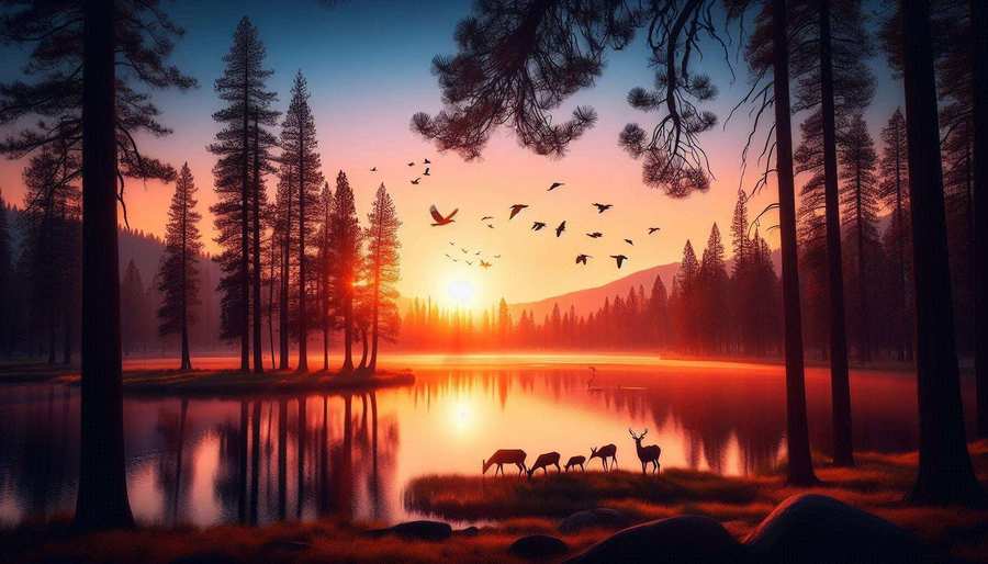 Sunset Nature Wallpaper With Silhouettes - Royalty Free Nature Wallpapers Image Download | Pngmagic 2025 Free Download Sunset Nature Wallpaper With Silhouettes - High Quality Nature Wallpapers Image
