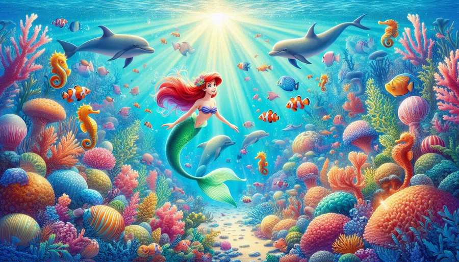 The Little Mermaid Disney Wallpaper - Royalty Free Disney Wallpaper Image | Pngmagic Free Download The Little Mermaid Disney Wallpaper - High Quality Disney Wallpaper Background