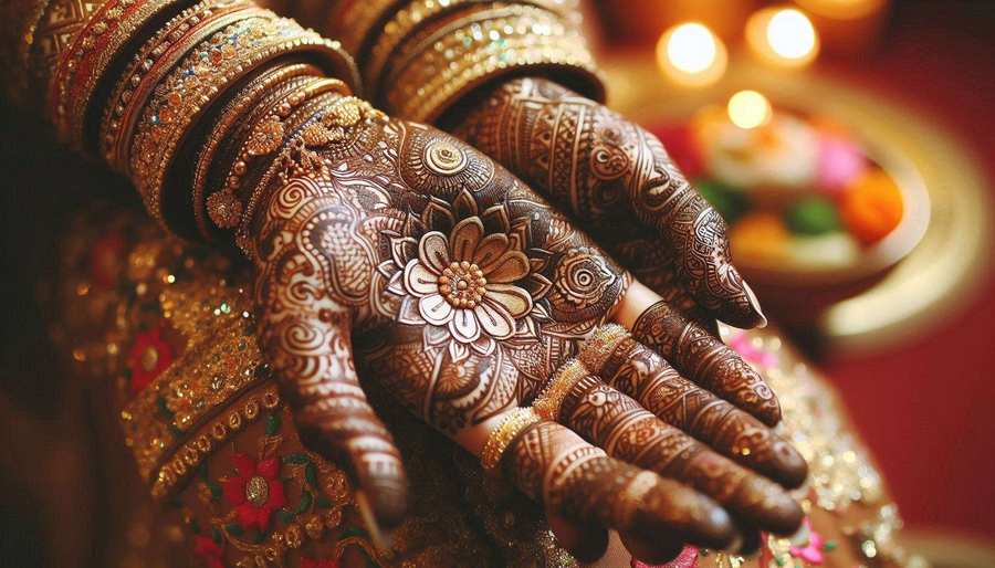 Traditional Bridal Mehndi Design For Weddings - Royalty Free Mehndi Design Image | Pngmagic Free Download Traditional Bridal Mehndi Design For Weddings - High Quality Mehndi Design Background