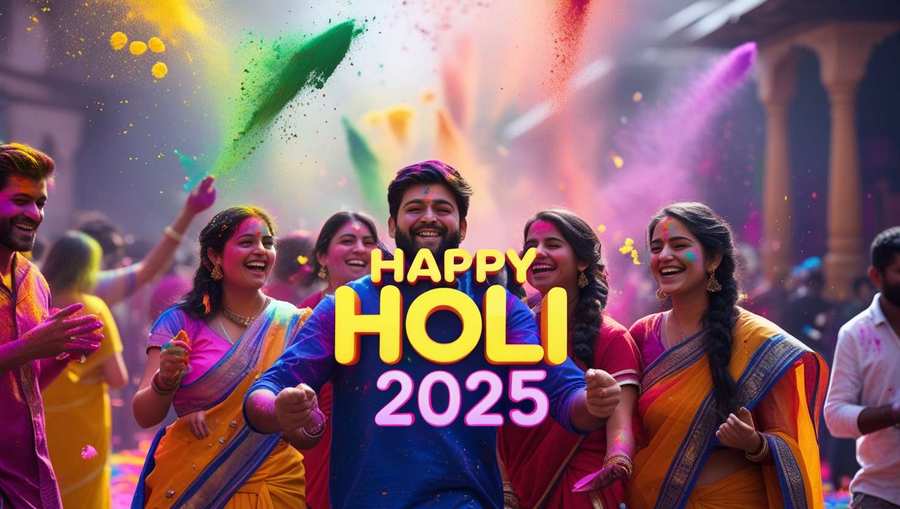 Free Download Traditional Happy Holi 2025 Festival History - High Quality Happy Holi 2025 Background