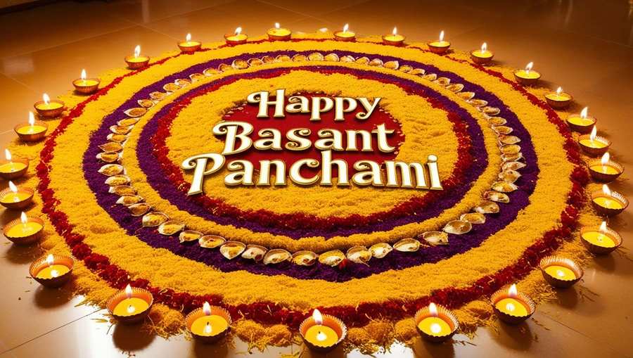 Traditional Indian Rangoli Yellow Pattern Backgrounds - Royalty Free Yellow-themed Backgrounds For Basant Panchami Image | Pngmagic Free Download Traditional Indian Rangoli Yellow Pattern Backgrounds - High Quality Yellow-themed Backgrounds For Basant Panchami Background