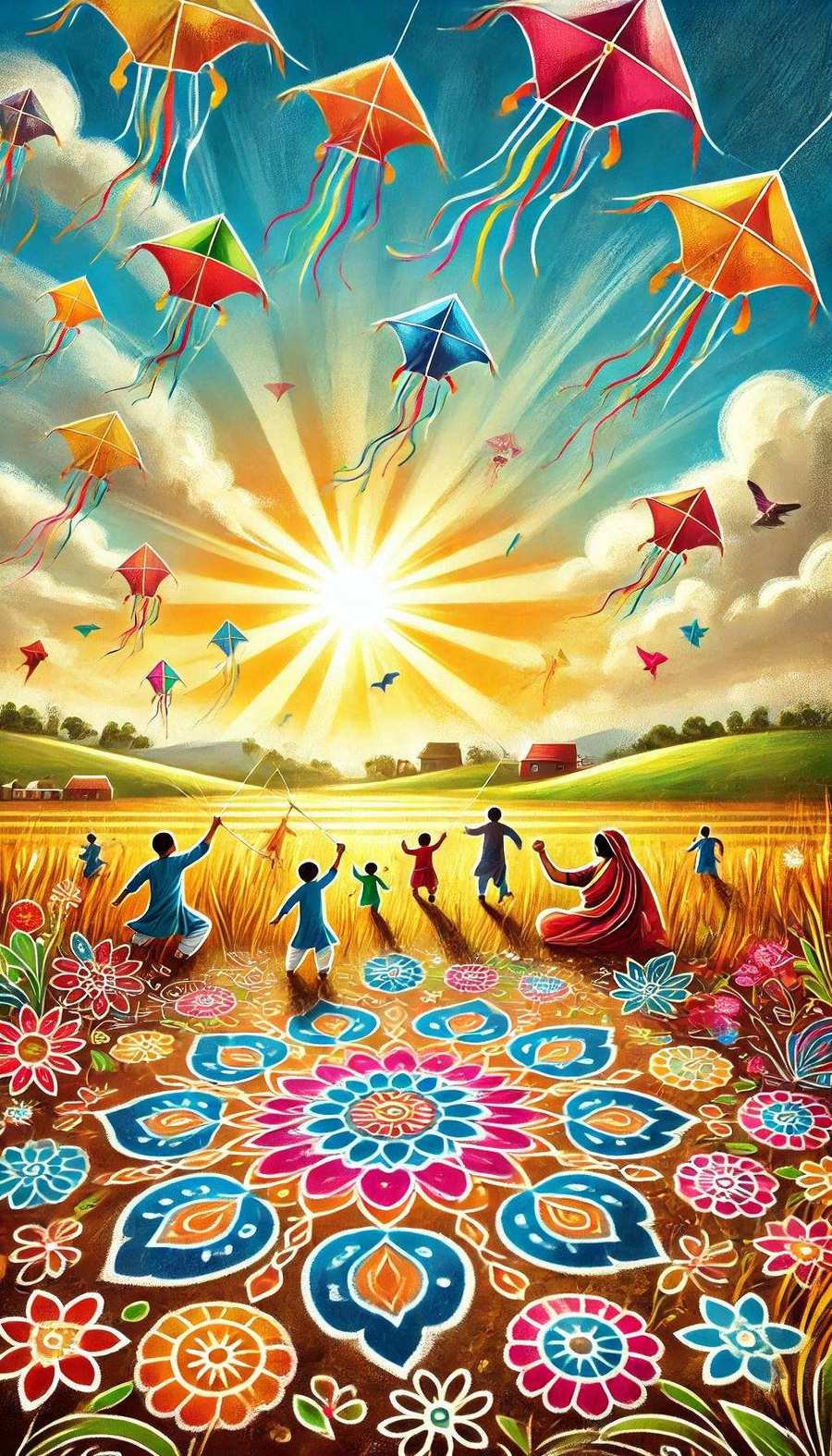 Traditional Makar Sankranti Wallpaper In 4k - Royalty Free Makar Sankranti Wallpaper Image | Pngmagic Free Download Traditional Makar Sankranti Wallpaper In 4k - High Quality Makar Sankranti Wallpaper Background