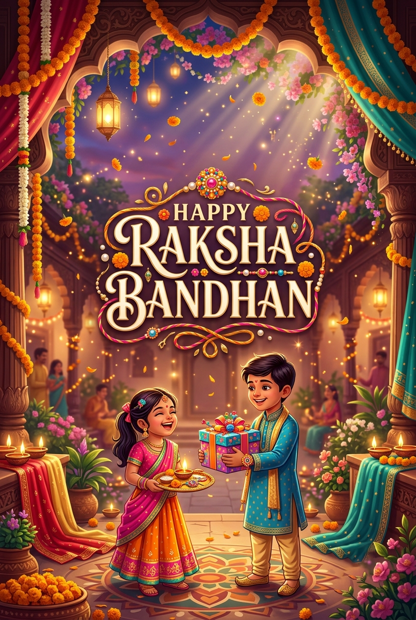 Happy Raksha Bandhan Wishes for Children