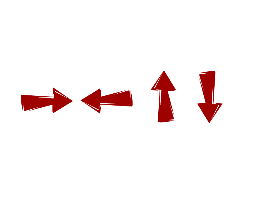 transparent red arrow image