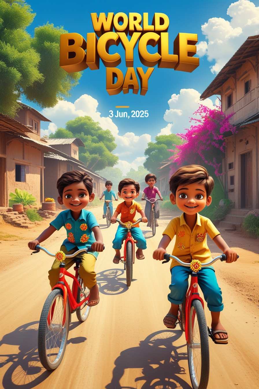 Free Download Vector Design Of World Bicycle Day - High Quality World Bicycle Day Background