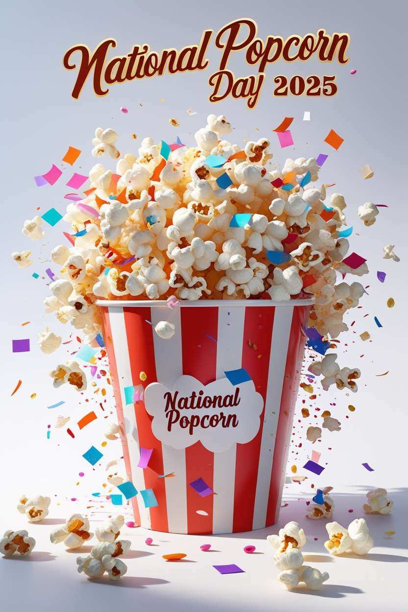Free Download Vibrant National Popcorn Day Backgrounds For Social Media Posts - High Quality National Popcorn Day Celebration Backgrounds Background