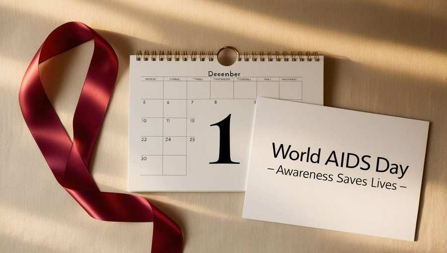 World Aids Day Ribbon And Slogan Images - Royalty Free World AIDS Day Image | Pngmagic Free Download World Aids Day Ribbon And Slogan Images - High Quality World AIDS Day Background