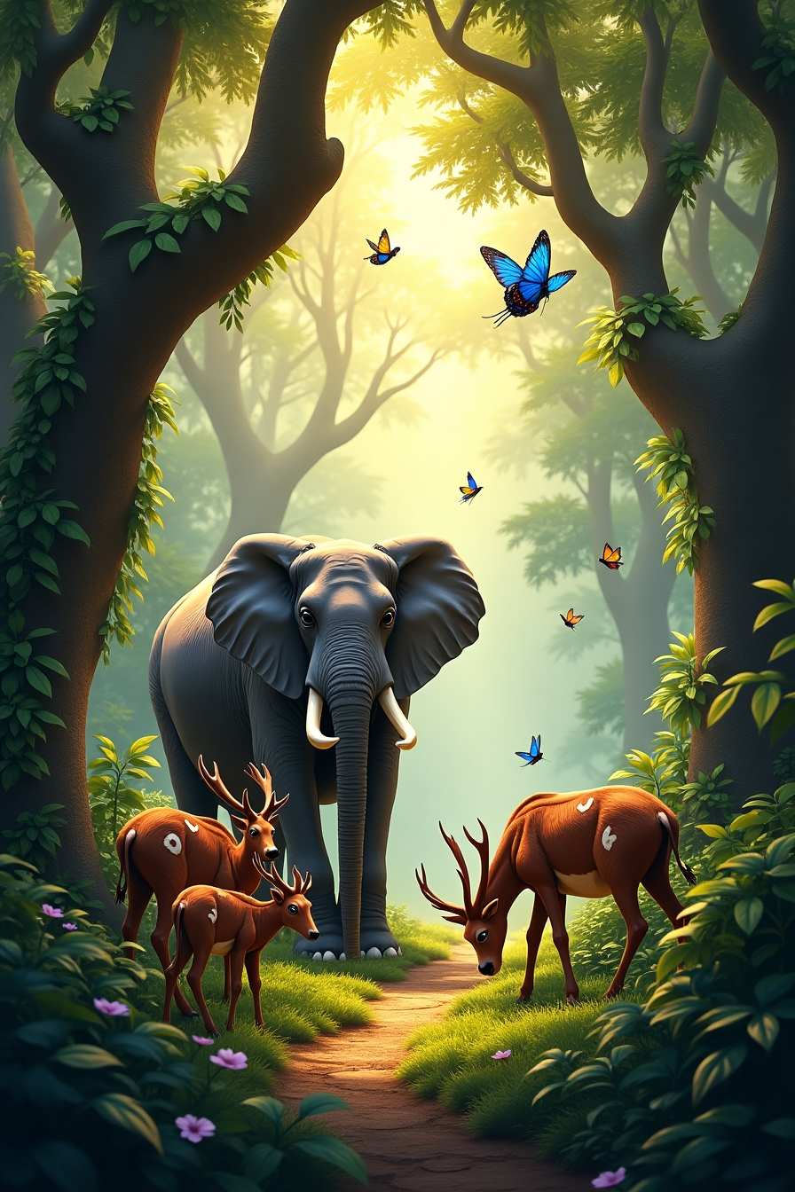 World Forest Day Background With Trees And Wildlife - Royalty Free World Forest Day Background Image | Pngmagic Free Download World Forest Day Background With Trees And Wildlife - High Quality World Forest Day Background Background