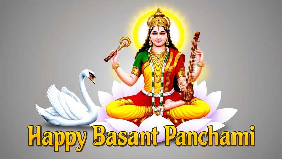 Free Download Yellow Floral Saraswati Puja Background Png - High Quality Yellow-themed Backgrounds For Basant Panchami PNG Image