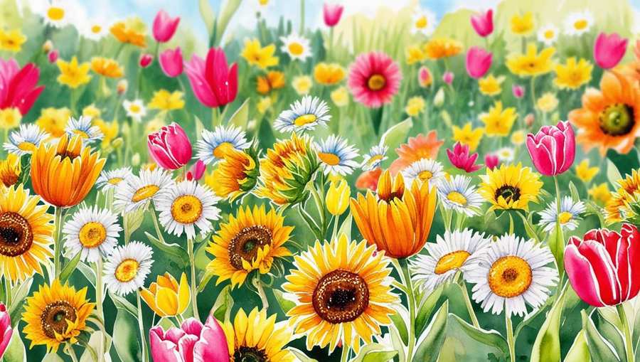 Yellow Watercolor Flower Wallpaper For Living Spaces - Royalty Free Watercolor Flower Image | Pngmagic Free Download Yellow Watercolor Flower Wallpaper For Living Spaces - High Quality Watercolor Flower Background