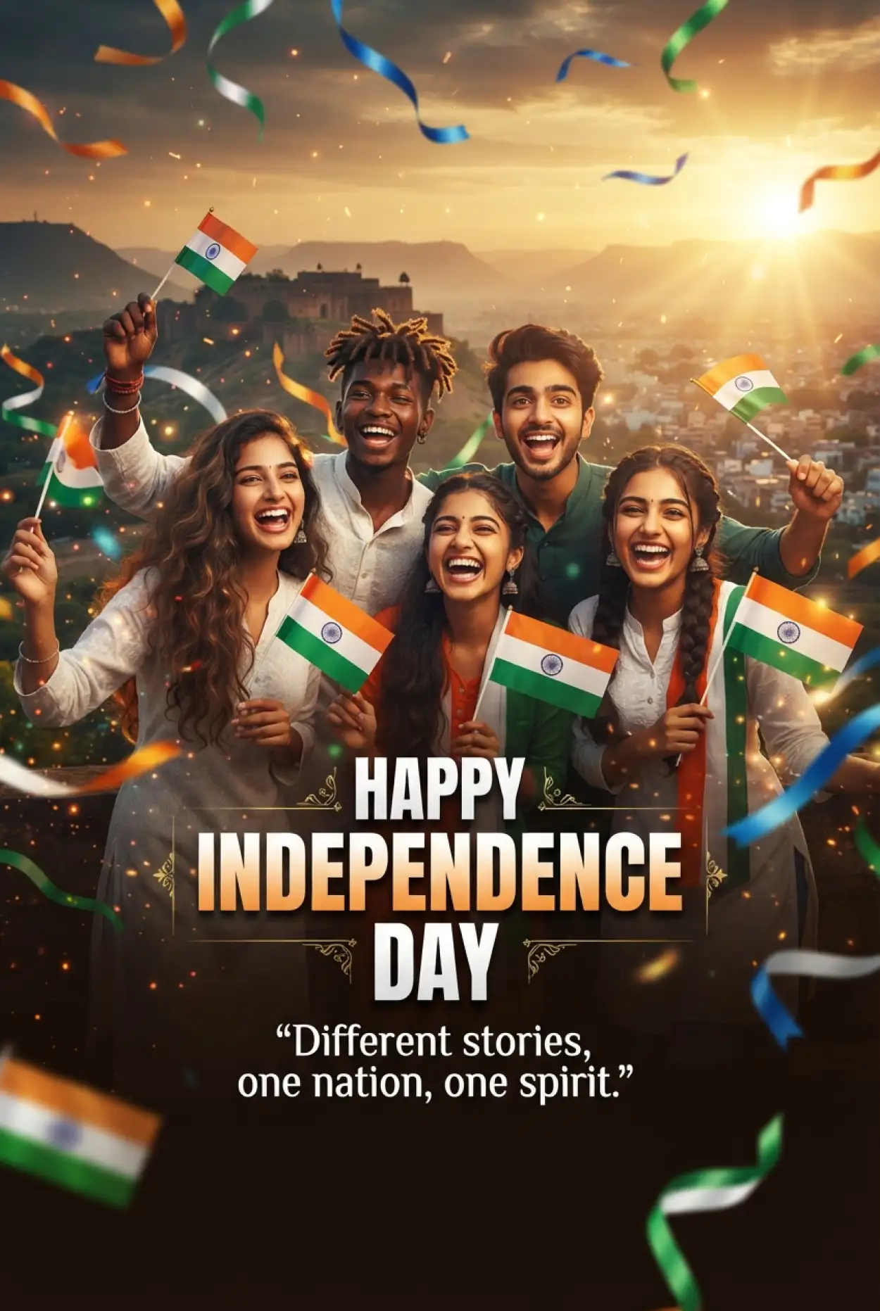Free Download 15 August Hd Poster 2026 - High Quality Independence Day Poster 2026 Image
