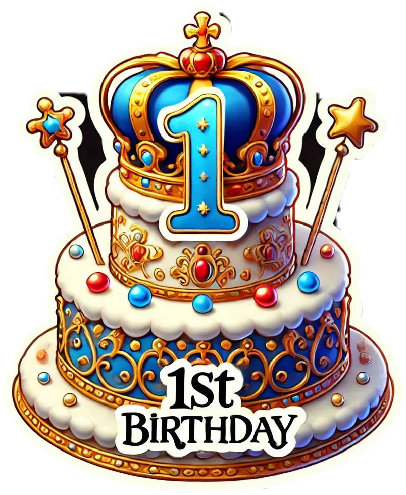 1st Birthday Topper Png With Cake - Royalty Free 1st Birthday Cake Png Image | Pngmagic Free Download 1st Birthday Topper Png With Cake - High Quality 1st Birthday Cake Png PNG Image
