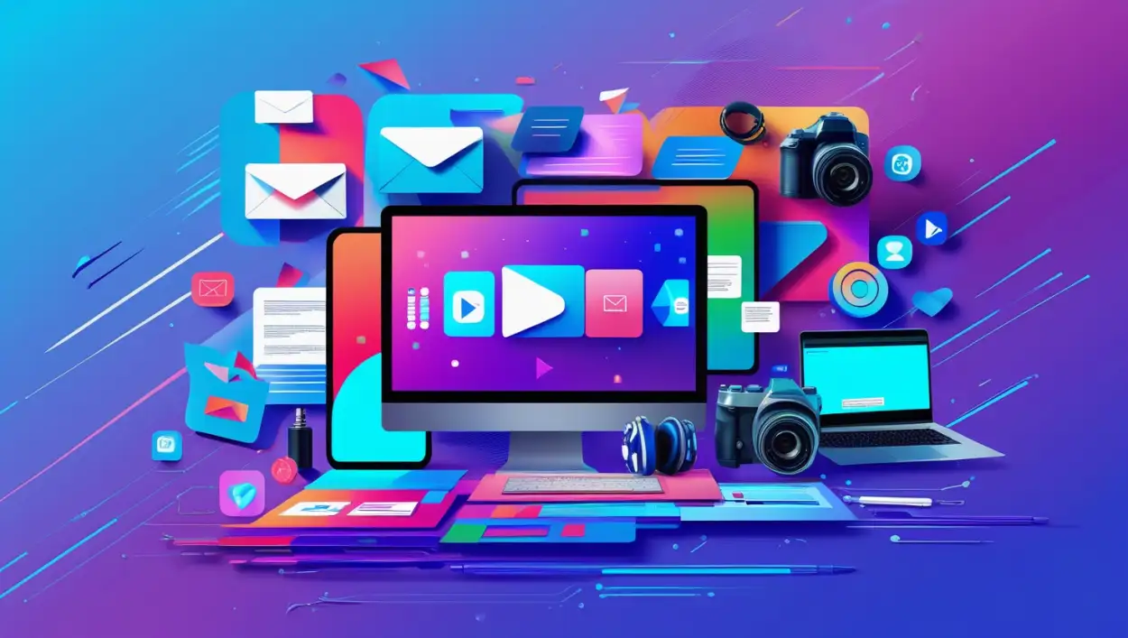 Free Download 3D Digital Marketing Concept Background - High Quality Digital Marketing Background Background