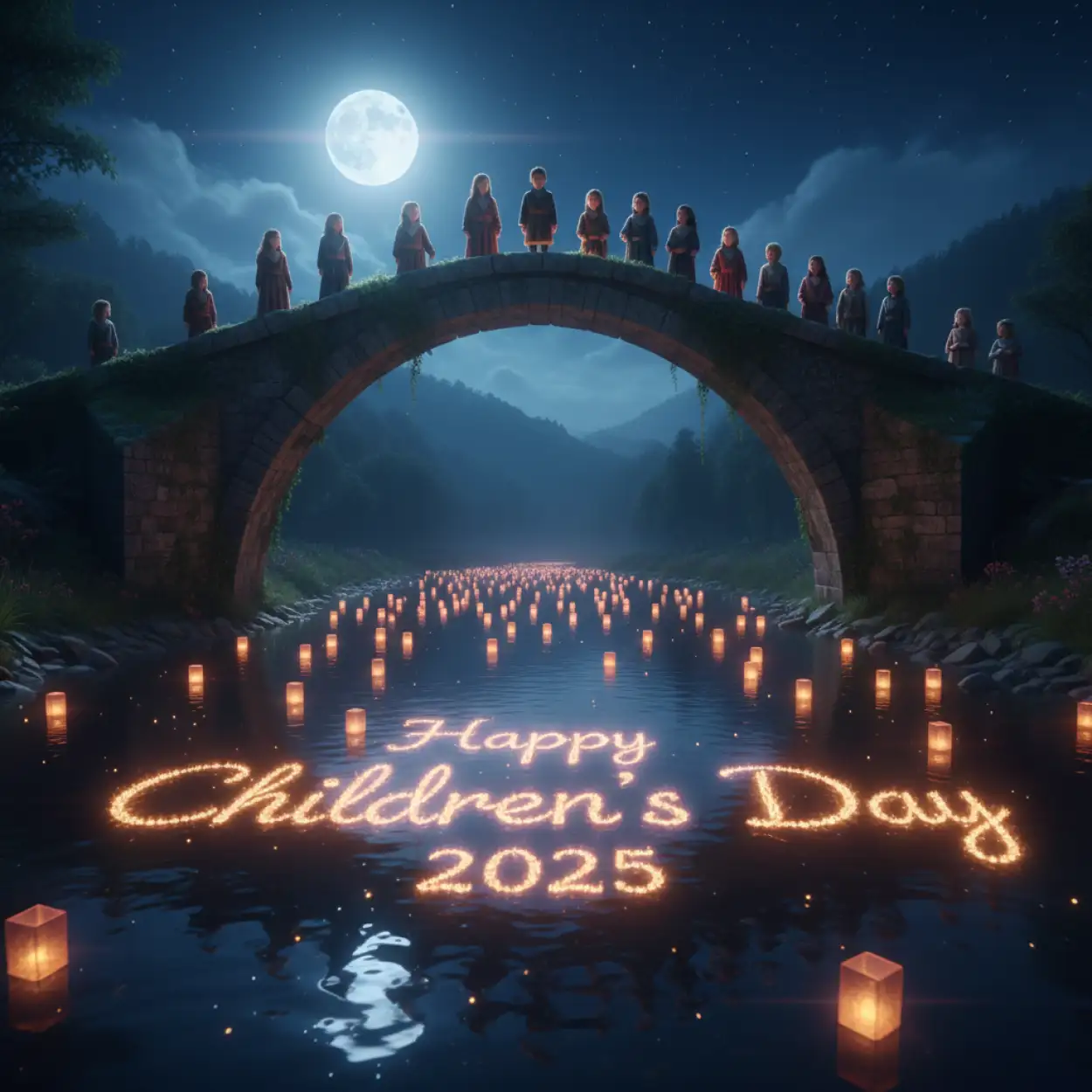 Free Download 3d Happy Childrens Day 2025 Typography Png Hd - High Quality Happy Childrens Day 2025 Transparent PNG