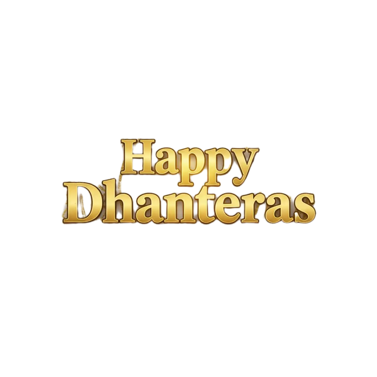 Free Download 3d Happy Dhanteras Png With Gold Elements - High Quality Happy Dhanteras Png PNG Image