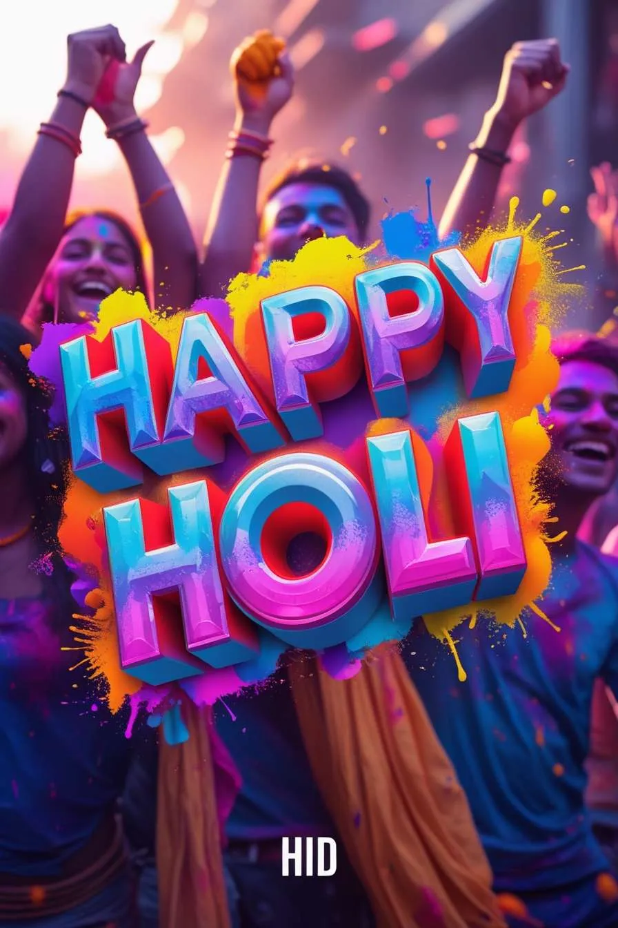 3d Happy Holi Text Art Hd Wallpaper - Royalty Free Happy Holi Image | Pngmagic Free Download 3d Happy Holi Text Art Hd Wallpaper - High Quality Happy Holi Background
