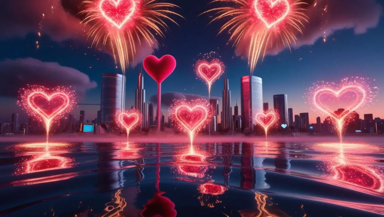 Free Download 3d Romantic Love Background For Graphic Design Projects - High Quality Love Background Background