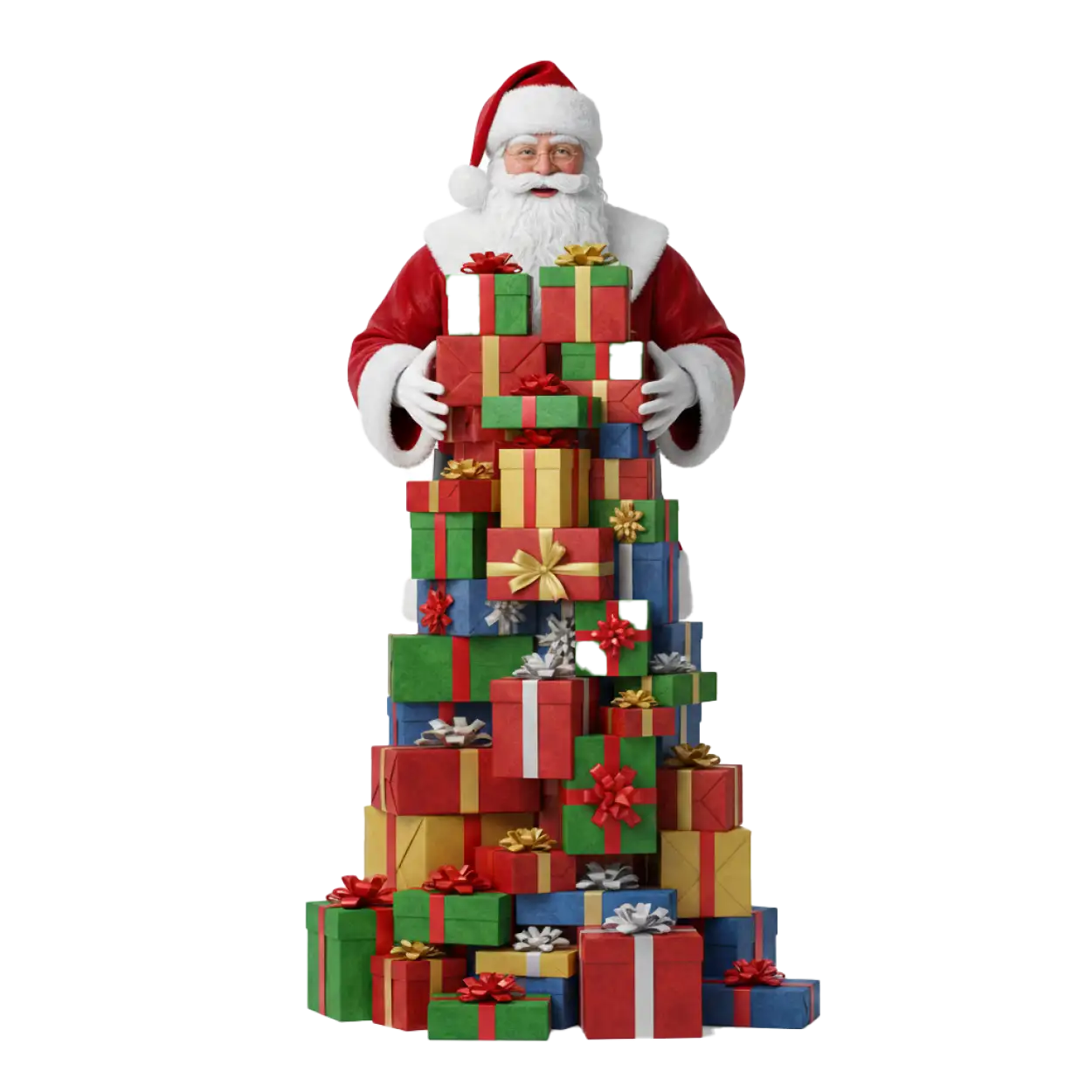 Free Download 3d Santa Claus With Gifts Png Render - High Quality Santa Claus With Gifts Png PNG Image