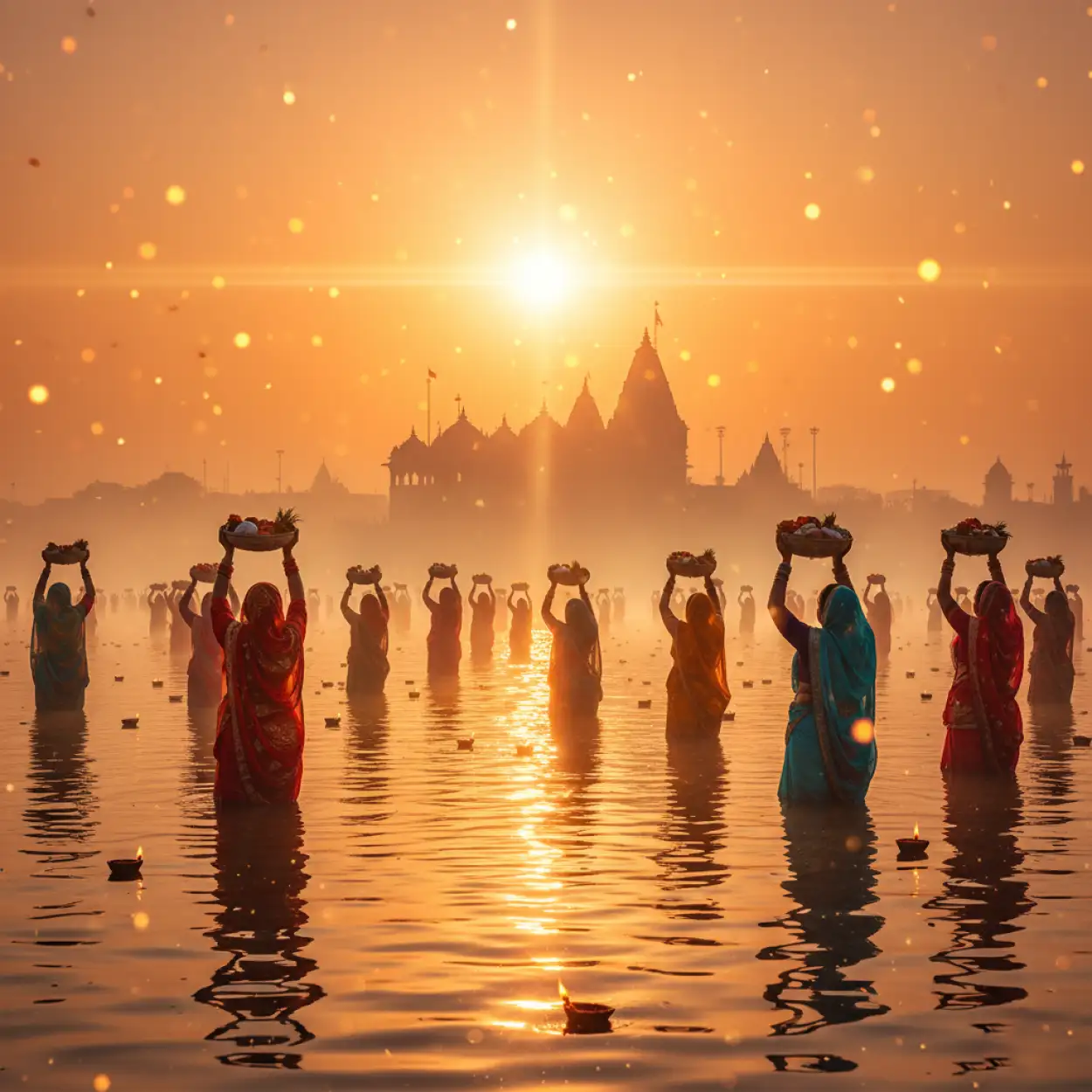 Free Download 4k Chhath Puja Background For Video Editing - High Quality Chhath Puja Background Background Image