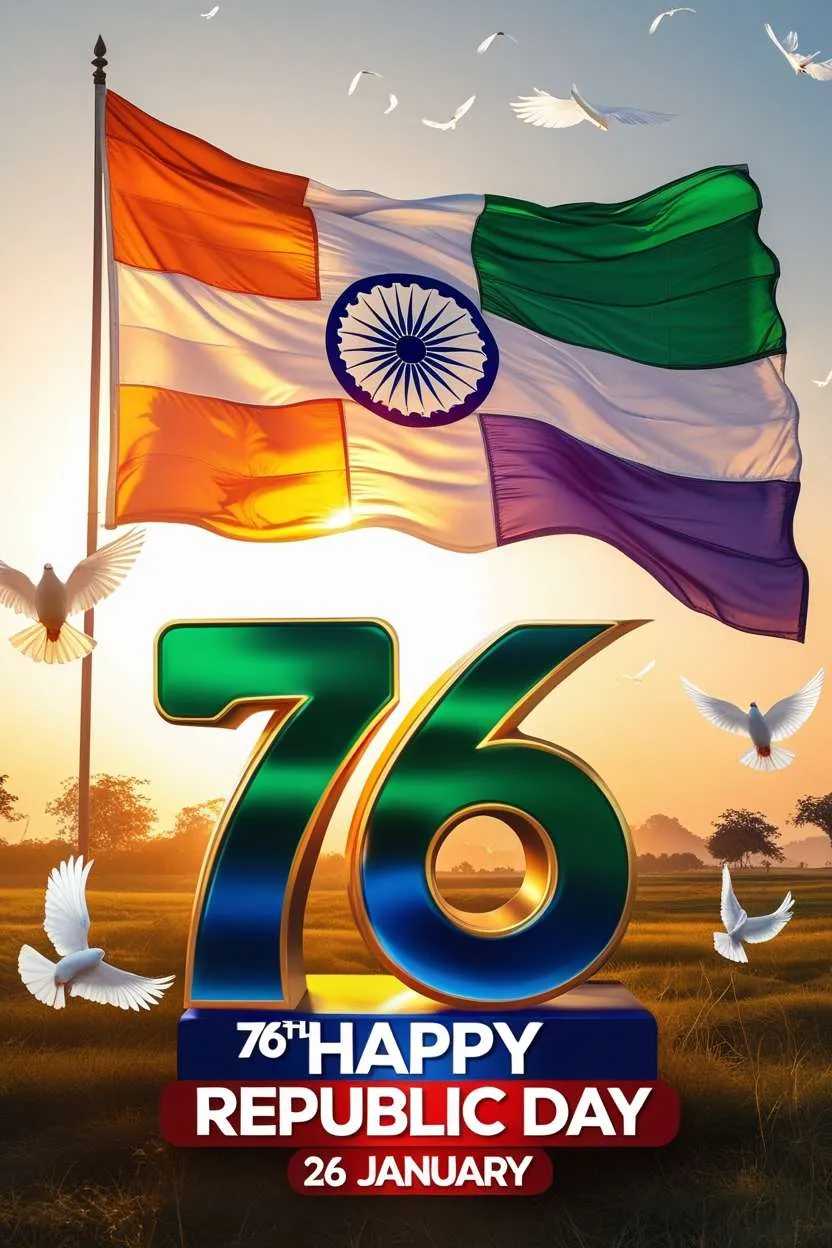 76th Happy Republic Day Of India 26 January 2025 Wishes - Royalty Free 76th Happy Republic Day Of India 26 January Image | Pngmagic Free Download 76th Happy Republic Day Of India 26 January 2025 Wishes - High Quality 76th Happy Republic Day Of India 26 January Background