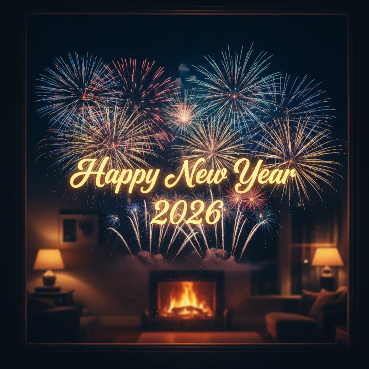 Free Download A3 New Year Greeting Card Design 2026 - High Quality New Year Greeting Card Background