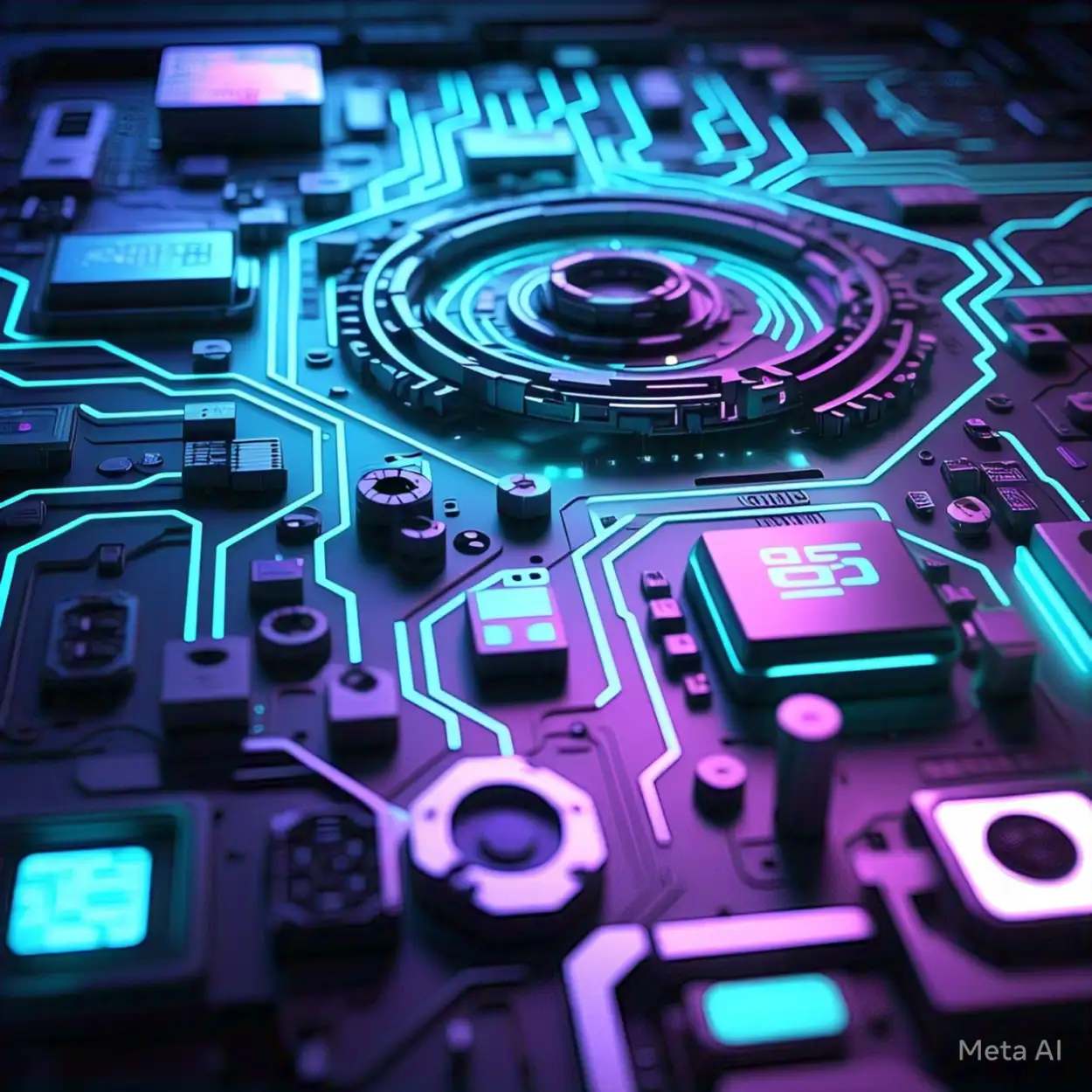 Free Download Abstract AI Technology Background With Neural Network Design - High Quality Technology Background Background