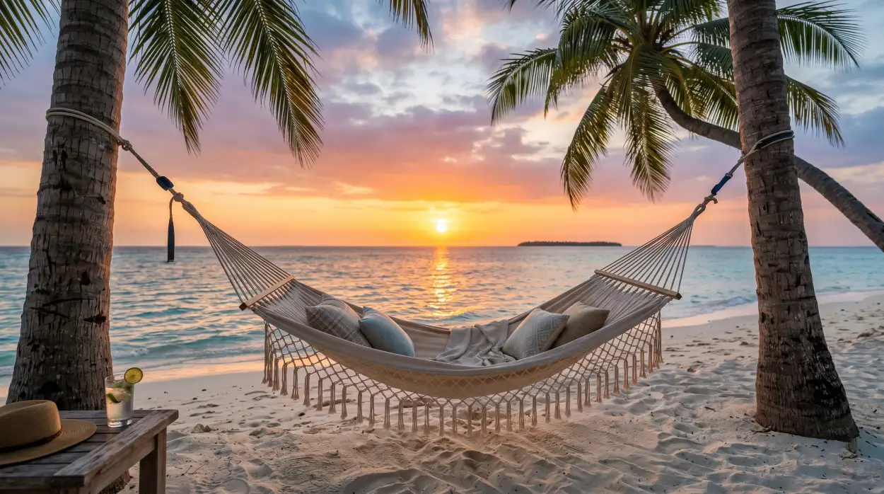 Free Download Aesthetic Summer Wallpaper With Beach Chair - High Quality Summer Aesthetic Wallpaper Image