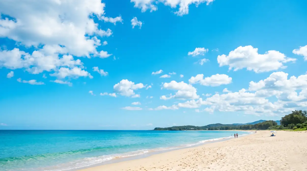 Free Download Aesthetic Summer Wallpaper With Blue Ocean - High Quality Summer Aesthetic Wallpaper Image
