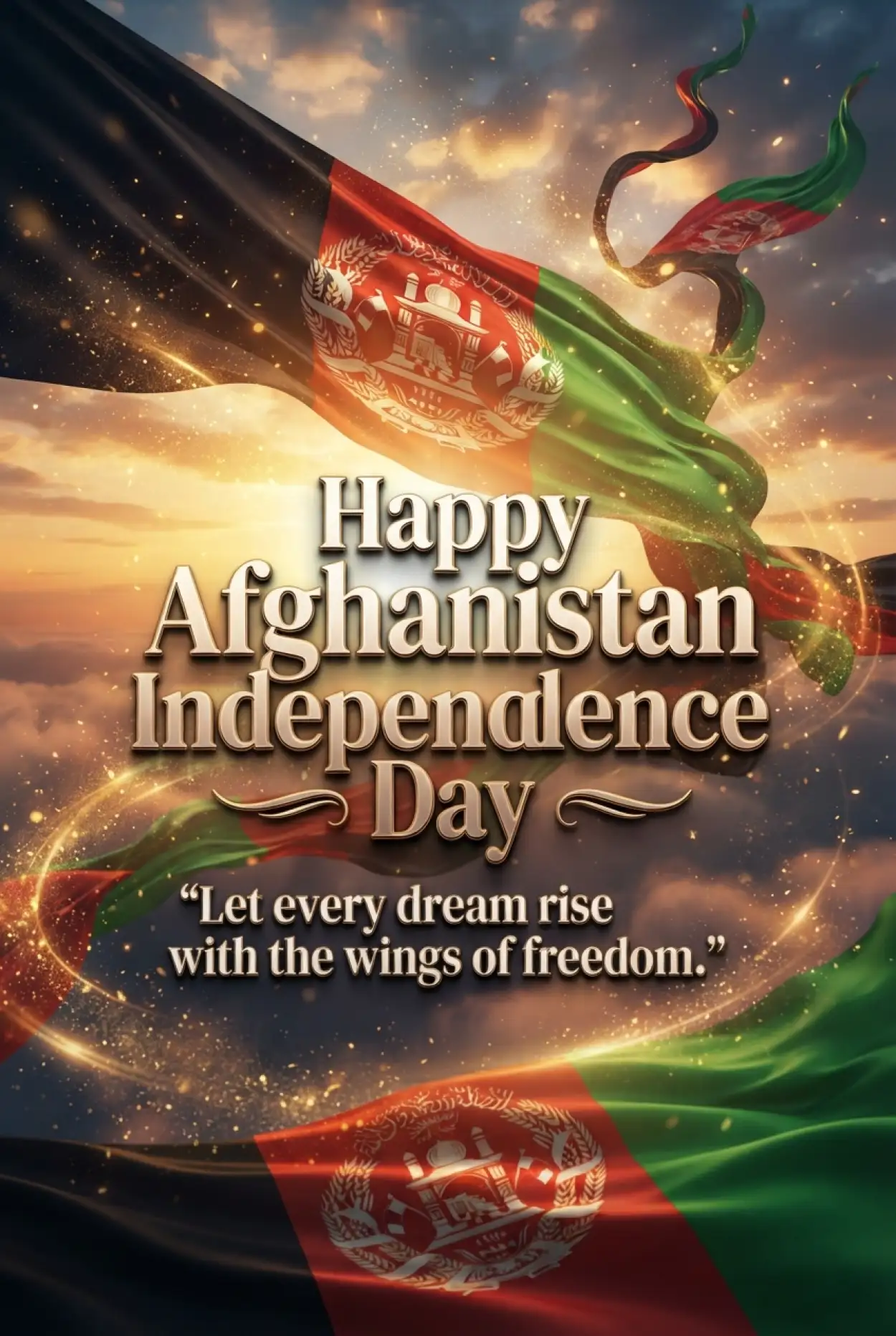 Free Download Afghan Independence Day 2026 Digital Poster - High Quality Afghan Independence Day 2026 Image